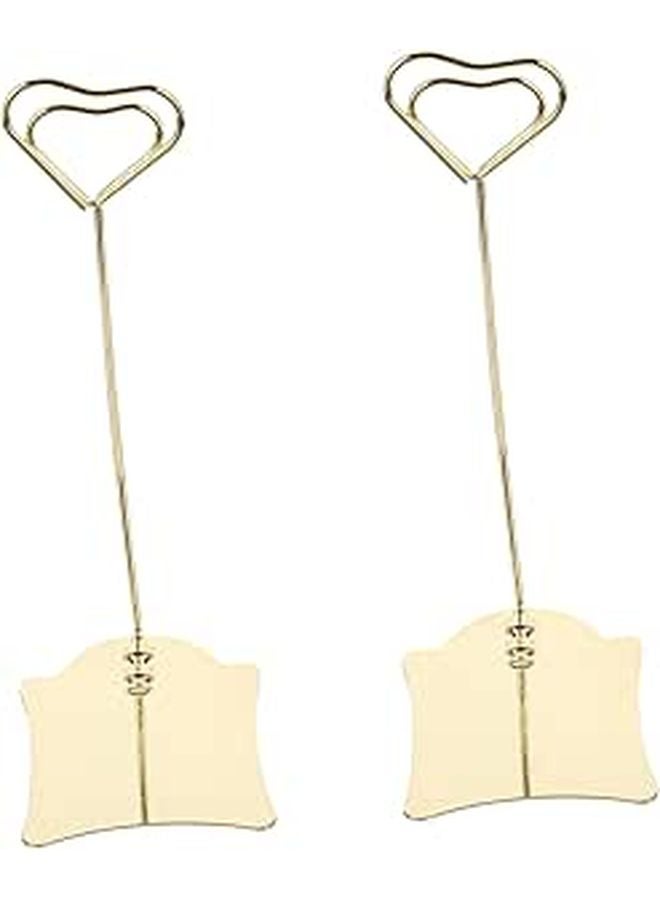 2pcs Stainless Steel Name Card Holders Reusable for Office Wedding and Events - Image 1