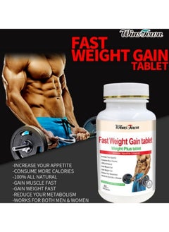 Wins Town Weight Gain Tablets, Appetite Enhancer Fast Weight Gain Pills, Safe And Effective Weight Management Herbal Dietary Supplement, Weight Increase Capsules For Men And Women  - Image 3