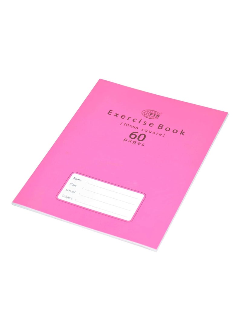 FIS دفاتر تمارين مربعة 10 مم بهامش أيسر، 60 صفحة، عبوة من 12 قطعة، مقاس 16.5 × 21 سم - REUP-FSEBSQ1060N - Image 4