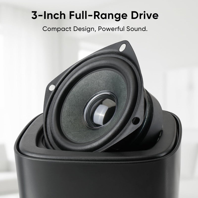 Saiyin Passive Bookshelf Speakers for Home Theater Surround Sound System, Stereo Speaker with Waterproof and Wall-mounting Kit, Needs Amplifier or Receiver to Operate, One Pair - Image 2