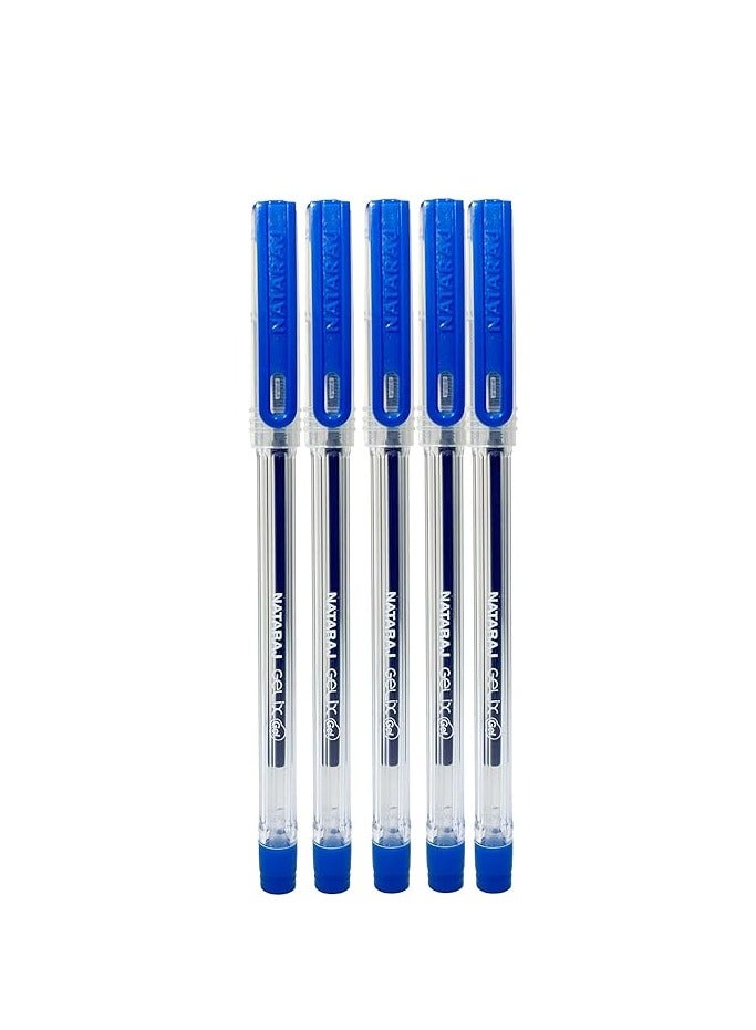 NATARAJ 5-Piece Gelix Gel Ink Pens Blue Ink - Image 1