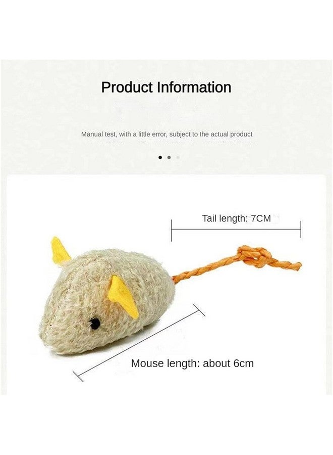Generic Catnip Toys Cat Mice Toys, Adorably Cute Home Kitten Catnip Cat Supplies For Hours Of Wholesome Entertainment Perfectly Entertain Your Feline Friend (Pack Of 6)  - Image 3