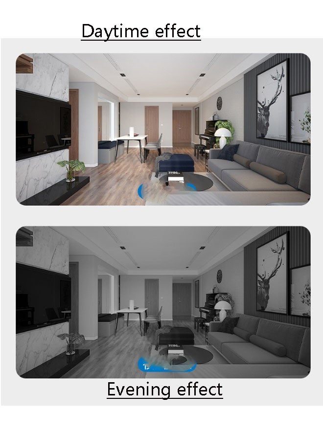 نيوترل كاميرا أمنية ذكية عالية الدقة لاسلكية Wi-Fi قابلة للتحريك والتدوير والتكبير/التصغير رؤية ليلية ملونة صوت ثنائي الاتجاه كشف الحركة مناسبة للاستخدام الداخلي/الخارجي (بيضاء) - Image 4