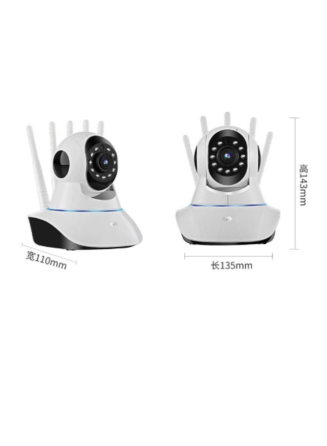نيوترل كاميرا أمنية ذكية عالية الدقة لاسلكية Wi-Fi قابلة للتحريك والتدوير والتكبير/التصغير رؤية ليلية ملونة صوت ثنائي الاتجاه كشف الحركة مناسبة للاستخدام الداخلي/الخارجي (بيضاء) - Image 1