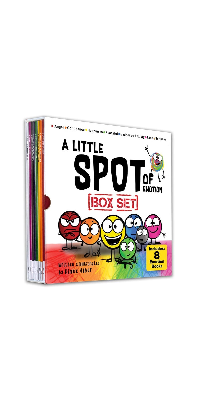 A Little SPOT of Emotion 8 Book Box Set (Books 1-8: Anger, Anxiety, Peaceful, Happiness, Sadness, Confidence, Love, & Scribble Emotion) - Image 1