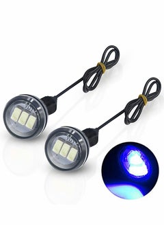 Y&D Motorcycle Spotlight, 2Pcs Mirror Front Light, for Motorbike Truck Je-ep Car Boat Auxiliary Lights, Blue  - Image 1