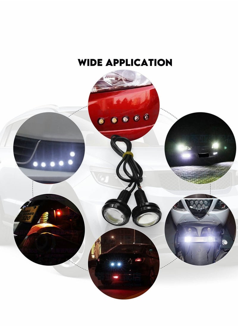 Y&D - Motorcycle Spotlight, 2Pcs Mirror Front Light, for Motorbike Truck Je-ep Car Boat Auxiliary Lights, Blue - Image 1
