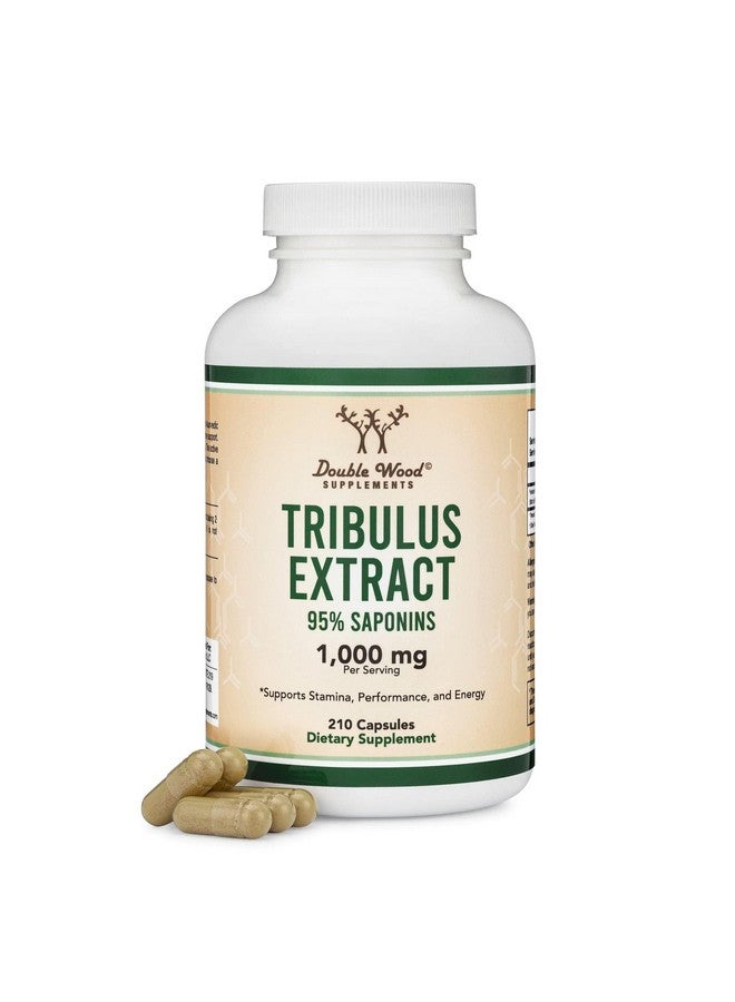 Double Wood Supplements Tribulus Terrestris for Men (Purest 95% Saponin Content) 210 Capsules, 1,000mg Concentrated Fruit Extract (Third Party Tested, Vegan Safe, Non-GMO) for Stamina and Energy by Double Wood - Image 4