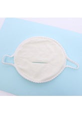 Hot compress towel face mask wholesale White Beauty facial face steam heating face shape eye irrigation face towelSingle Hanging Ear [Tape Edge]] Single Hanging Ear [Tape Edge]]
