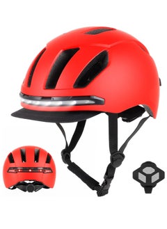 يو إل آي بي Ulip Smart Bicycle Helmet with Front Rear LED Light Detachable Visor and Lining for Adults Men Women Bike Skateboard Cycling Roller Scooter Commute  - Image 1