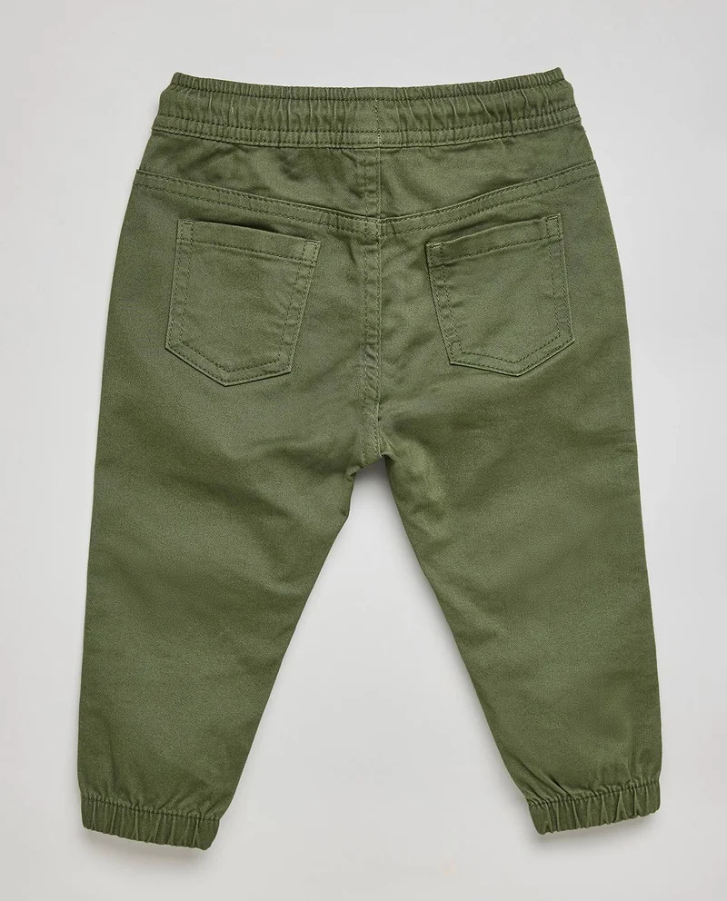 أر أند بي Solid Jogger Pants With Drawstring Waist