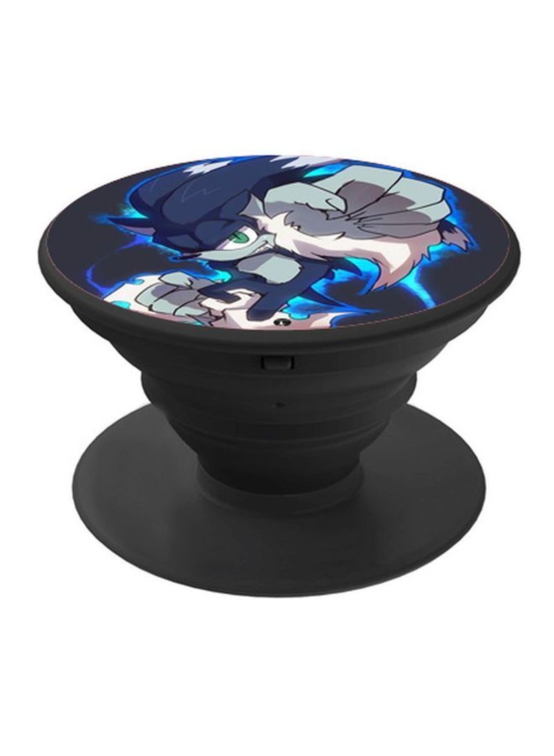 RKN Printed Pop Socket Phone Grip Black/Blue - Image 2