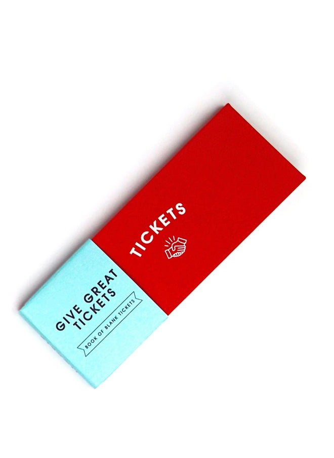 Suck UK - Blank Ticket Book | Gift Voucher Book | Date Night Cards | Gifts For Him | Gifts For Her | Boyfriend Coupon Book | Blank Book | Birthday Vouchers | Hard Backed - Image 1