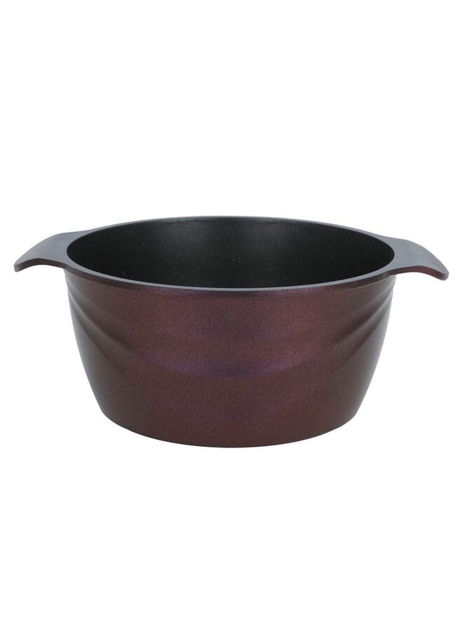 Alsaif Gallery 10 Pcs Cookware Set Granite pot set with glass lid, Dark red  - Image 3