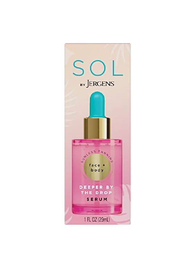 Jergens - Sol By Deeper By The Drop Self Tanning Drops For Face And Body Travel Size Sunless Tanning Water Add To Lotions Serums And Oils For Custom Tan For Yearround Glow 1 Fluid Ounce - Image 1