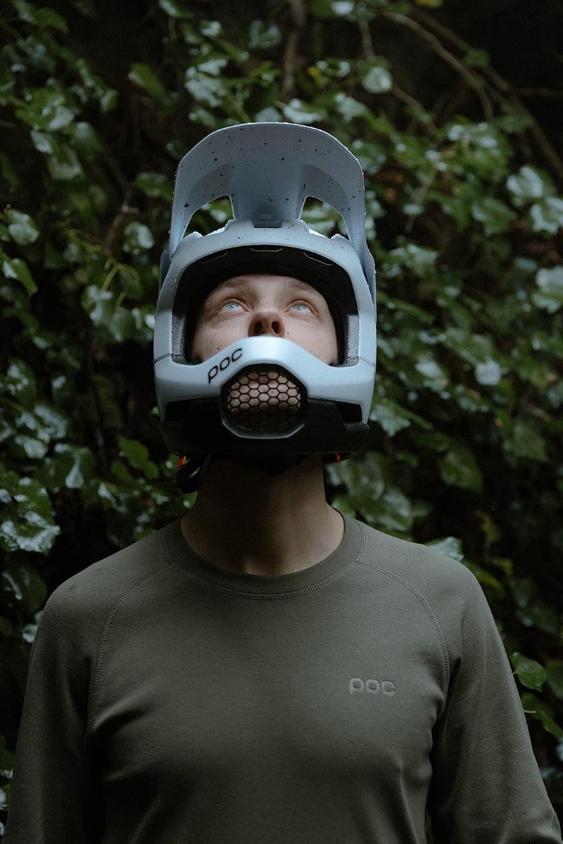 POC Otocon Race MIPS Full Face Helmet - Hydrogen White/Uranium Black Matt - Image 5