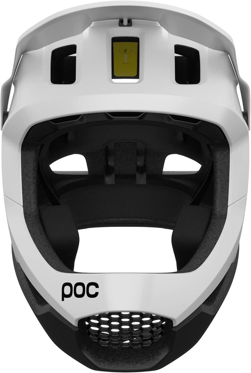 POC Otocon Race MIPS Full Face Helmet - Hydrogen White/Uranium Black Matt - Image 2