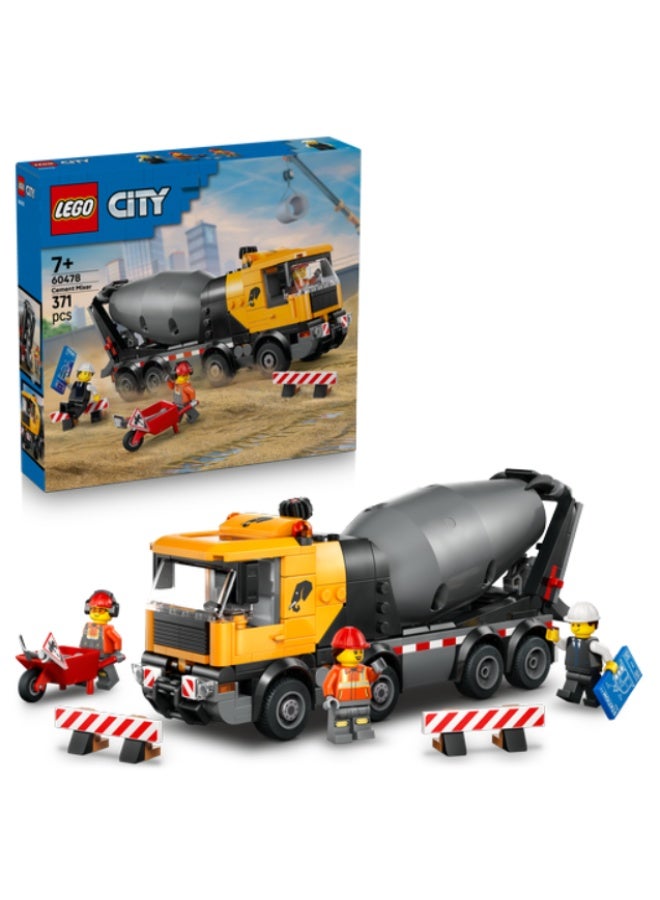 LEGO City Cement Mixer Building Set - Image 1