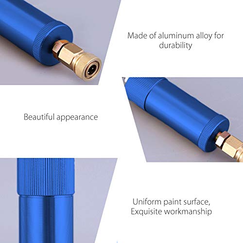 La La Pet Creation Core High Pressure PCP Hand Pump Air Filter Water-Oil Sparator with Female and Male Quick Connect for High Pressure Air Compressor Pump 30Mpa Blue - Image 5
