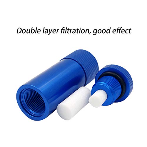 La La Pet Creation Core High Pressure PCP Hand Pump Air Filter Water-Oil Sparator with Female and Male Quick Connect for High Pressure Air Compressor Pump 30Mpa Blue - Image 4