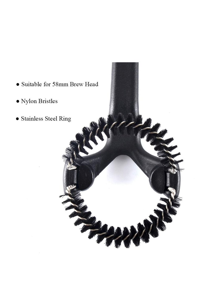 SYOSI Espresso Coffee machine Cleaning Brush Dual Head Coffee Machine Cleaning Brush Set  - Image 5