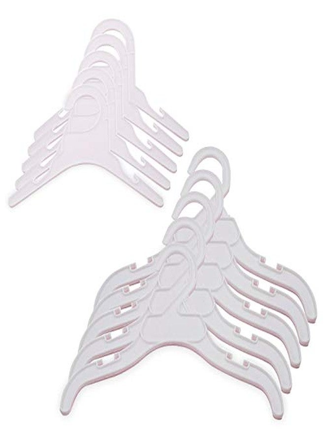 JOBEDE 20PCS Pet Clothes Rack Hangers Adorable Durable Functional Plastic Pet Costume Hangers Dogs Cats Small Baby Toddler Clothes Hangers for Home Pets Photo Studio Baby Photo Studio S/L Size (White) - Image 3
