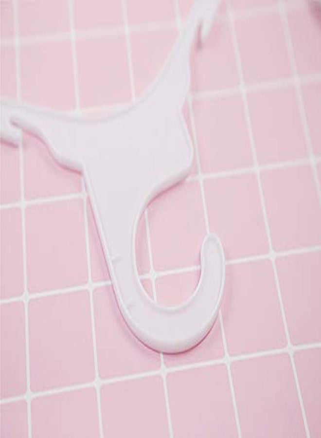 JOBEDE 20PCS Pet Clothes Rack Hangers Adorable Durable Functional Plastic Pet Costume Hangers Dogs Cats Small Baby Toddler Clothes Hangers for Home Pets Photo Studio Baby Photo Studio S/L Size (White) - Image 5