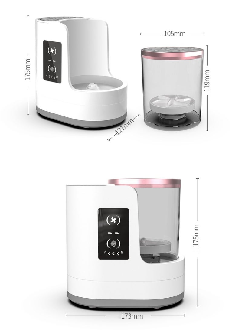 ARUWA Electric Makeup Brush Cleaner Machine, 3 IN 1 Automatic Make up Brush Cleaner with Makeup Brush Dryer,Portable USB Deep Quick Cleaning Tools for All Size Makeup Brush Set, Blush Brush, Sponges - Image 3