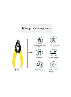 PROMASS promass Fiber Optic Stripper 3 Hole, Precision Wire Stripper for Installers and Electricians Safe Not Hurt Wire Fiber Strippers with 6" Handle for Jacket Buffer and Coating Stripping  - Image 2