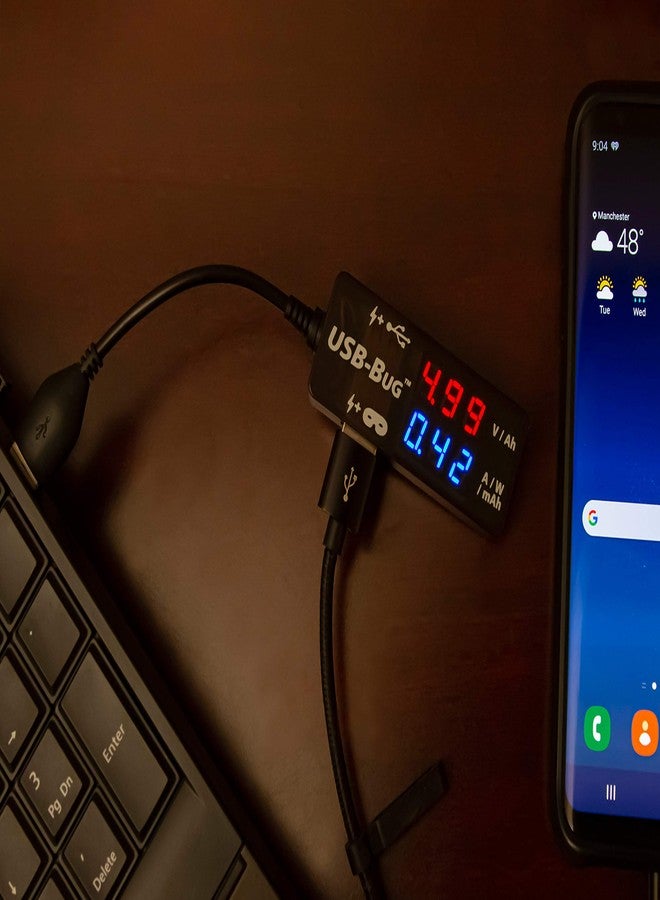 Triplett USB-Bug Dual-Output Inline USB-A Tester with Data Masking Port - Image 2