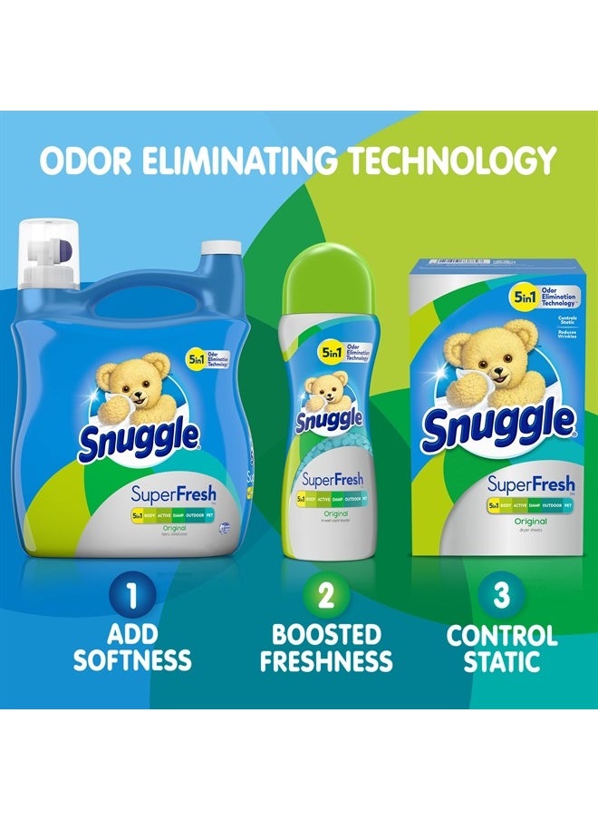 Snuggle - Plus SuperFresh Fabric Softener Dryer Sheets with Static Control and Odor Eliminating Technology, Original, 200 Count - Image 1