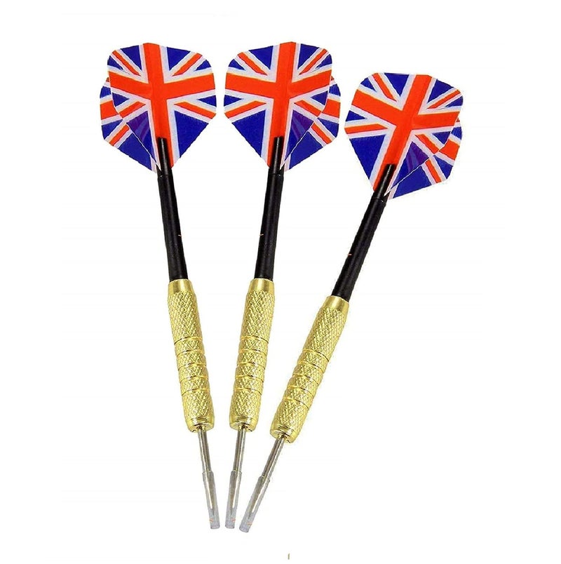 Canbee Steel and Bras Darts, Stainless Steel Needle Tip Dart, Pain Pastic and Magnatic Darts | Ideal for Party Game Entertainment Adult Teenager and Kids (Flag Dart 3) - Image 1