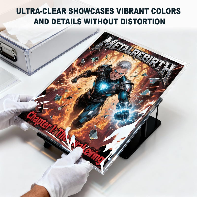 Comnge 200ct Resealable Current Comic Book Bags - Acid-Free & Crystal Clear Comic Book Sleeves 6-7/8" x 10-1/2", Protect, Storage and Display Standard-Sized Modern Comics Collections - Image 5