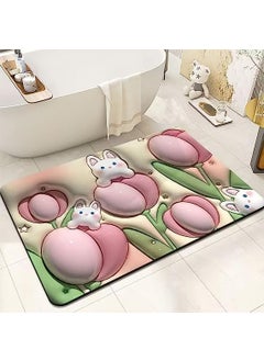 PAVITYAKSH PAVITYAKSH 3D Bathroom MATBathroom Door Mat | 3D Visual Bathtub Mats | Anti-Slip Quick Drying Absorbent Sink Floor Rug  - Image 3