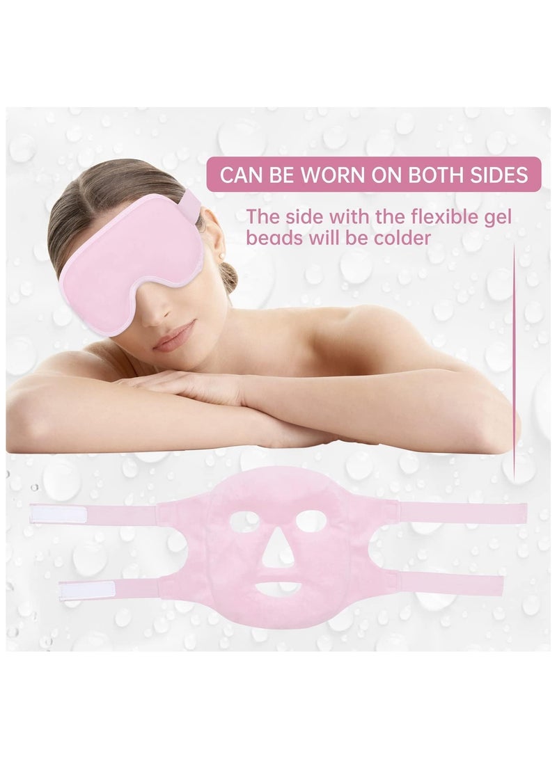 Generic Gel Beads Face Eye Mask Kit,Hot Cold Compress Pack,Ice Pack,Reduce Face Puff,Dark Circles (Face and Eye Mask)  - Image 4