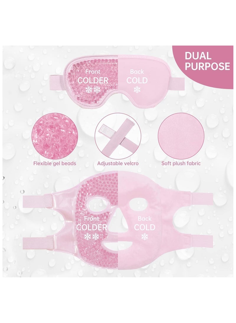 Generic Gel Beads Face Eye Mask Kit,Hot Cold Compress Pack,Ice Pack,Reduce Face Puff,Dark Circles (Face and Eye Mask)  - Image 5