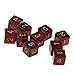 Yiotfandoll 10PCS Polyhedral Dice D6 Dice 16mm Acrylic 6 Sided Dice Double Colors Game Dice for RPG MTG DND Dice Table Games Red Black - Image 2