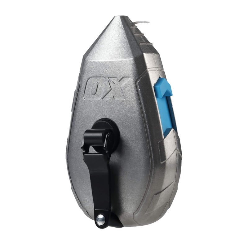 OX Tools Contractor 100ft Chalk Line Tool Aluminum Construction Steel Crank & 1:1 Gear Ratio and Cotton and Nylon Basic Fine Line Marking Tool Professional Grade Chalk Box OX-T630501 - Image 1