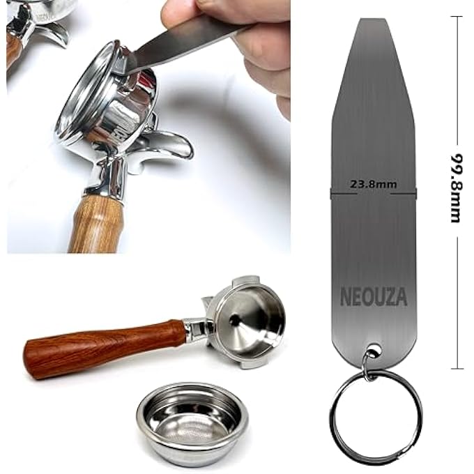 NEOUZA Espresso Portafilter Basket Brewing Group Head Removal Tool Stainless Coffee Cleaning Accessories - Image 3