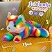 Glow Guards Light up Rainbow Cat Stuffed Animal Soft Kitty Plush Toy with LED Night Light Christmas Childrens Day Birthday Gifts for Toddlers Kids Boys and Girls Children 13 - Image 2