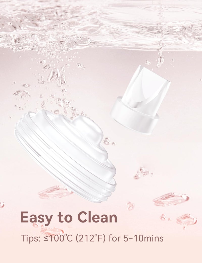 TOVVILD 14PCS Breast Pump Parts Compatible with Momcozy M5 Replacement to Momcozy Duckbill Valves 10pcs and Silicone Diaphragms 4pcs, Not Original Mom Cozy Pump Part Accessories - Image 4