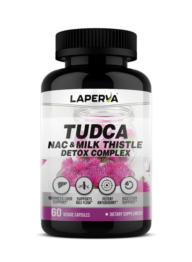Laperva لابيرفا تودكا و NAC و حليب الشوك، 60 كبسولة نباتية، دعم متقدم للكبد