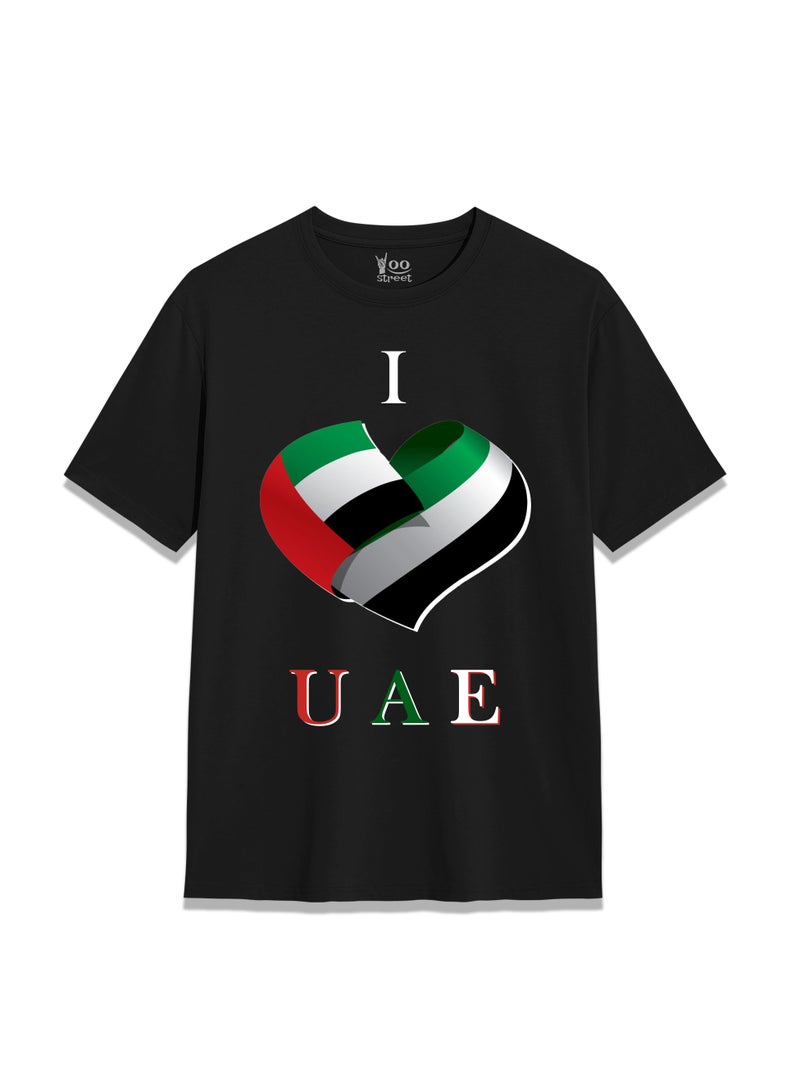 Yoo Street 52 Years Strong: UAE Flag Graphic T-Shirt for National Day
