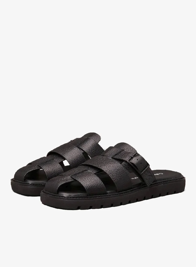 Calvin Klein Jeans Leather Fisherman Sandals