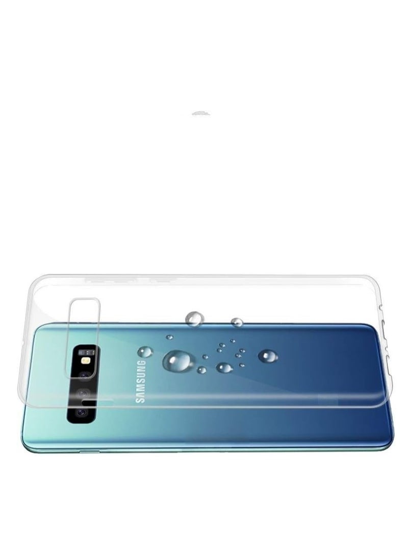 جراب Samsung Galaxy S10 5G شفاف - جل سيليكون مرن من مادة TPU - نحيف للغاية - حماية نحيفة - متوافق مع الشحن اللاسلكي - غطاء هاتف مقاوم للصدمات - شفاف