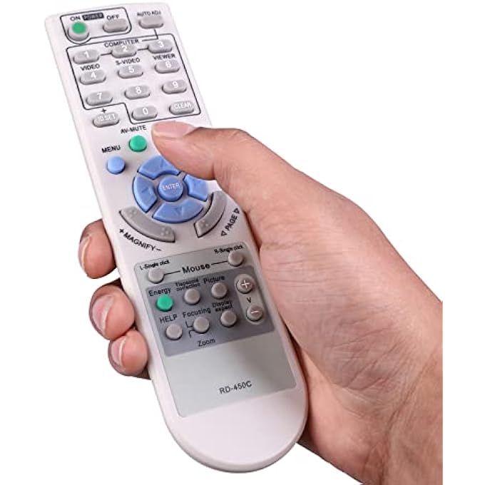 rayihni UNIVERSAL REMOTE CONTROL FOR ALL NEC PROJECTOR NP-M260X NP-M271W NP-M271X NP-M300W NP-M300WS NP-M300X NP-M300XS NP-M311W NP-M311X NP-M350X NP-M361X NP-M420X AND MORE - Image 2