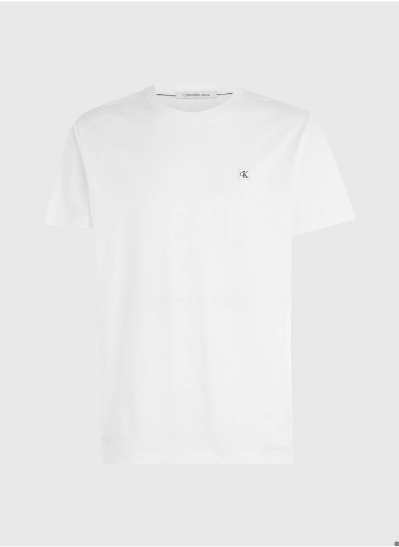 Calvin Klein Jeans Men's Monogram T-Shirt - Cotton jersey, White  - Image 2