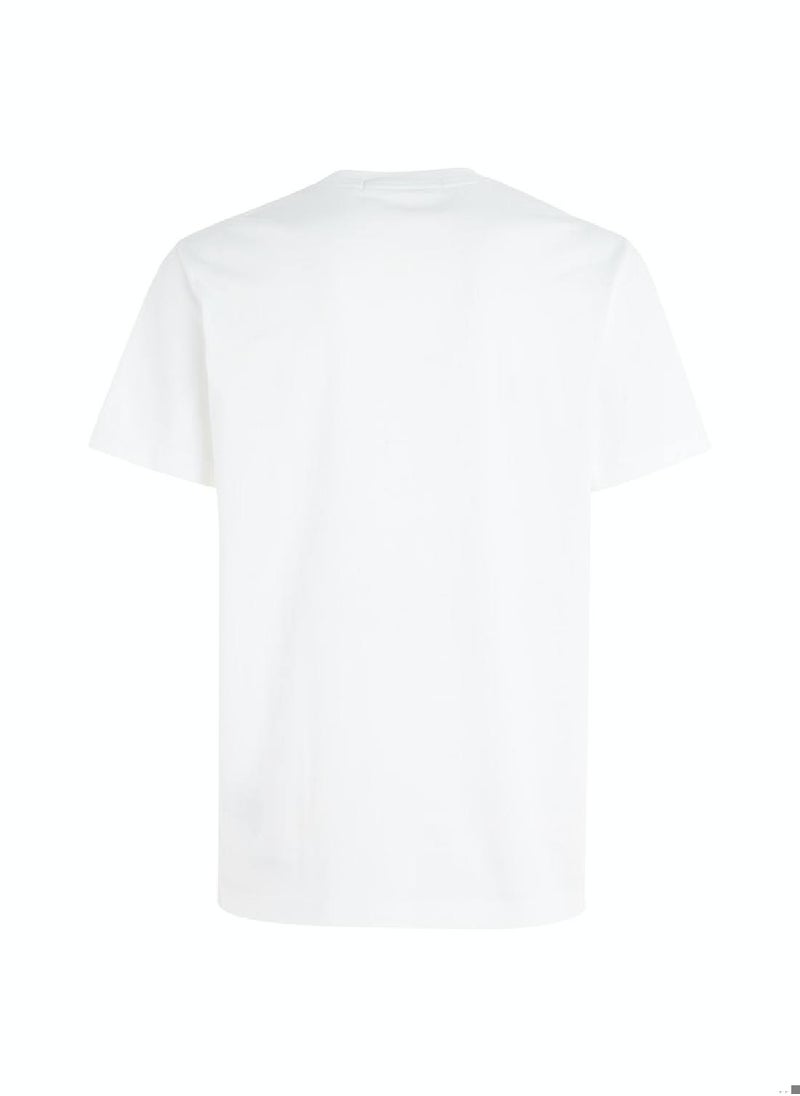 Calvin Klein Jeans Men's Monogram T-Shirt - Cotton jersey, White  - Image 5