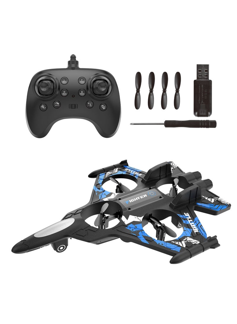 Power Joy Remote Control Aero Fighter Drone 4Channel 2.4G, Assorted 1 Piece (Color May Vary) | Lag Free Performance Over a Range upto 25meters | Supports 360-degrees Rotations | Stunning Acrobatic Stunts & Tricks | Gift for Kids - Image 2