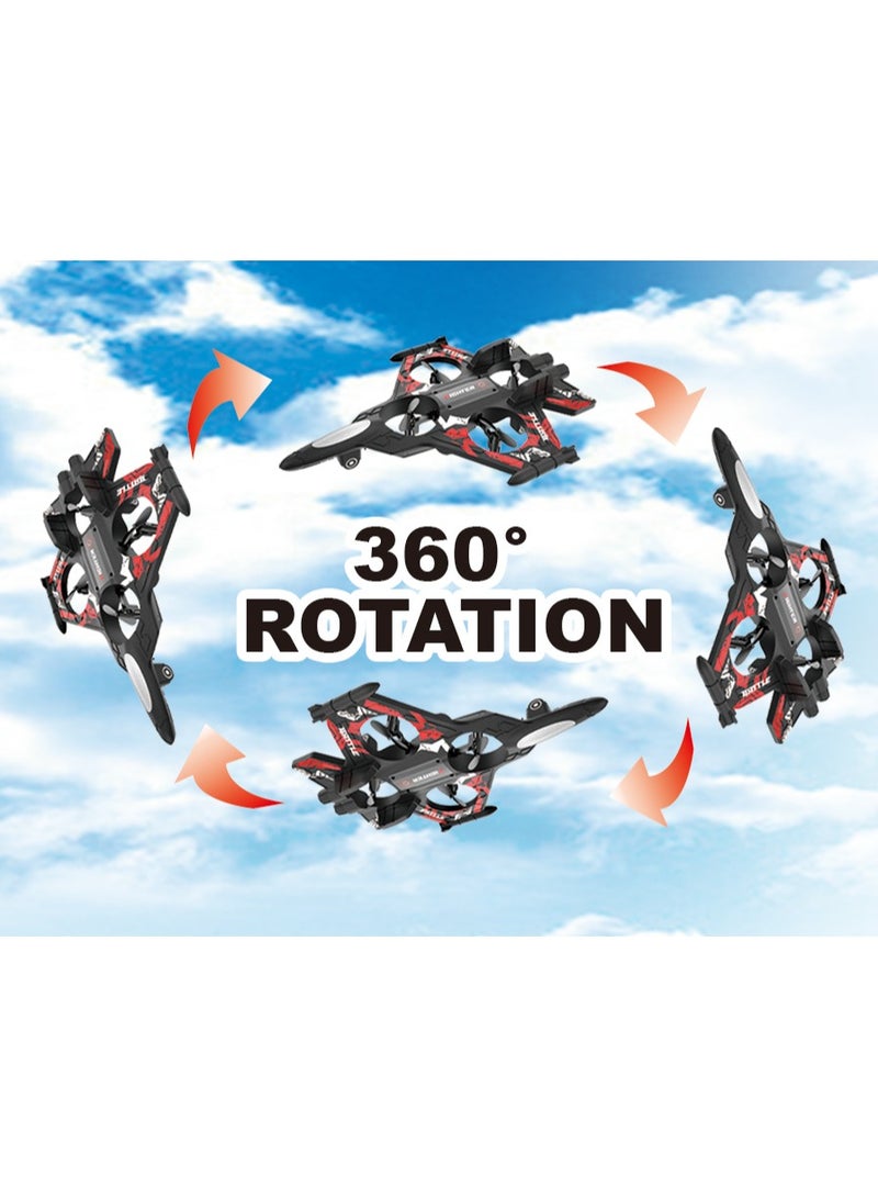 Power Joy Remote Control Aero Fighter Drone 4Channel 2.4G, Assorted 1 Piece (Color May Vary) | Lag Free Performance Over a Range upto 25meters | Supports 360-degrees Rotations | Stunning Acrobatic Stunts & Tricks | Gift for Kids - Image 3